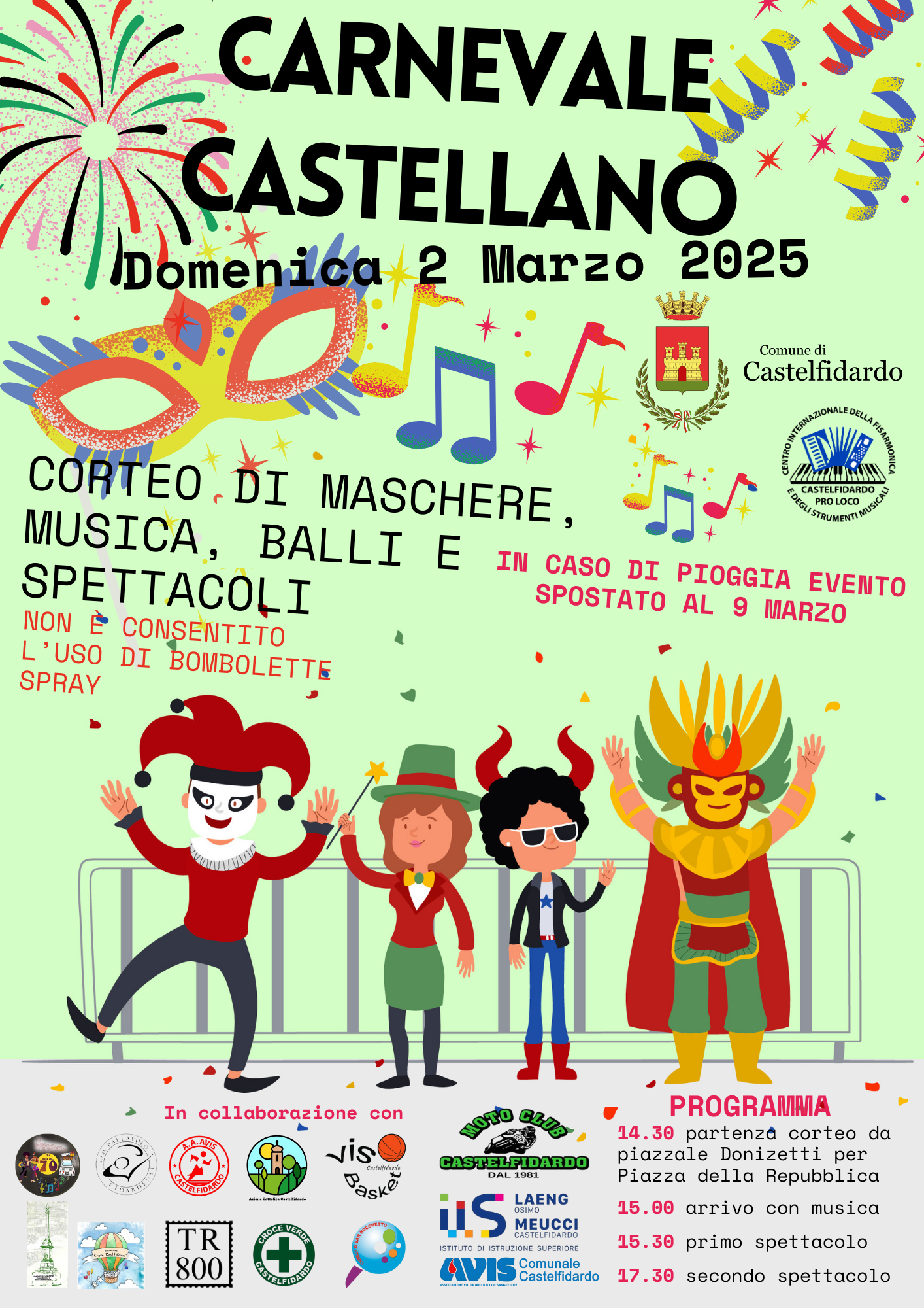 Il programma del Carnevale Castellano