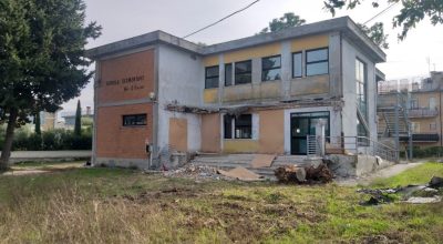 Avanzamento lavori ex scuola Cialdini in zona Crocette