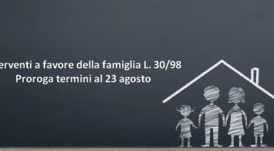 Avviso pubblico interventi a favore della famiglia L.R.30_98 – annualità 2023